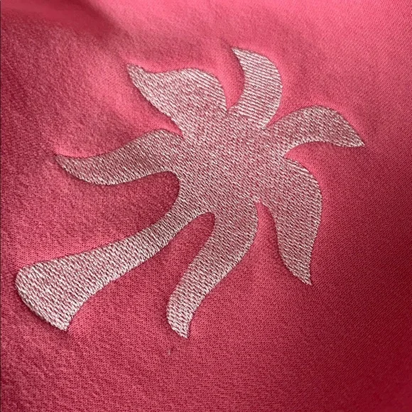 Pink Palm Puff Hoodie Sweatshirt Palm Tree Shell Logo hibiscus sonic Pink barbie - Picture 10 of 10